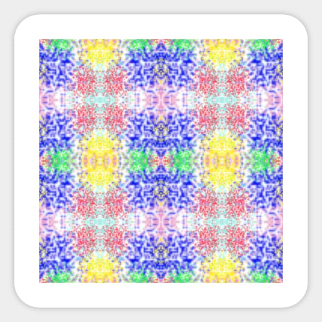 Colored Tie-Dye Bachground Pattern Seamless Sticker by MichelMM